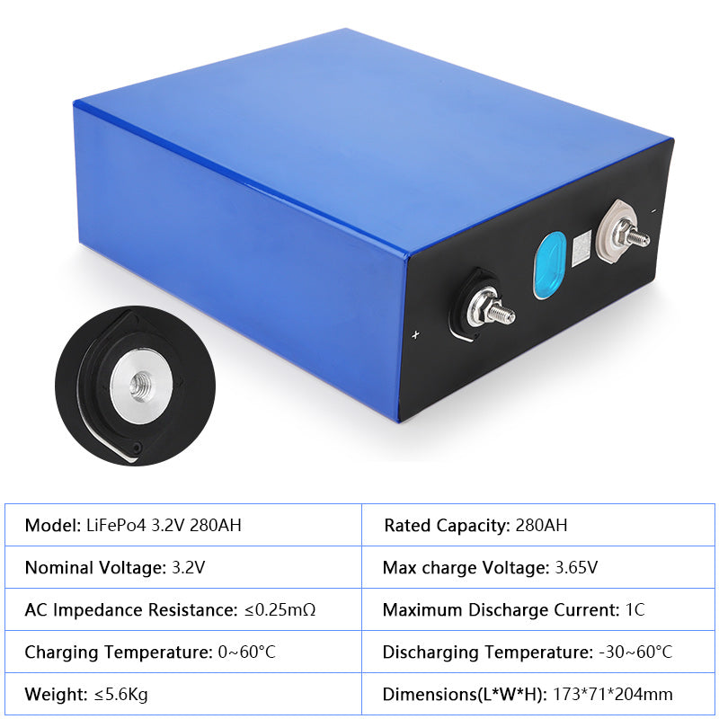 EU STOCK! EVE LF280K 3.2V 280AH LifePO4 Battery Grade A+