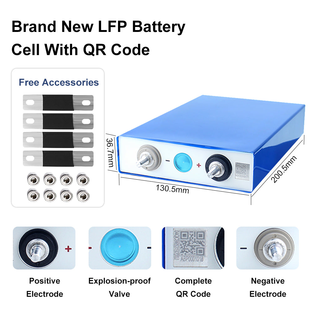 Grade A EVE105AH LifePO4 Battery 12V 24V 48V Lithium Battery EU Stock