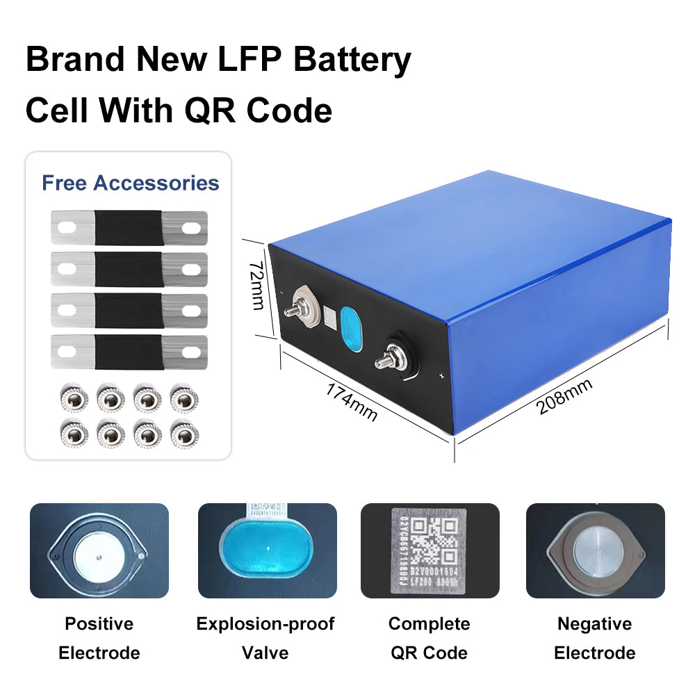 EU STOCK! EVE304AH Grade A 3.2V LifePO4 Battery