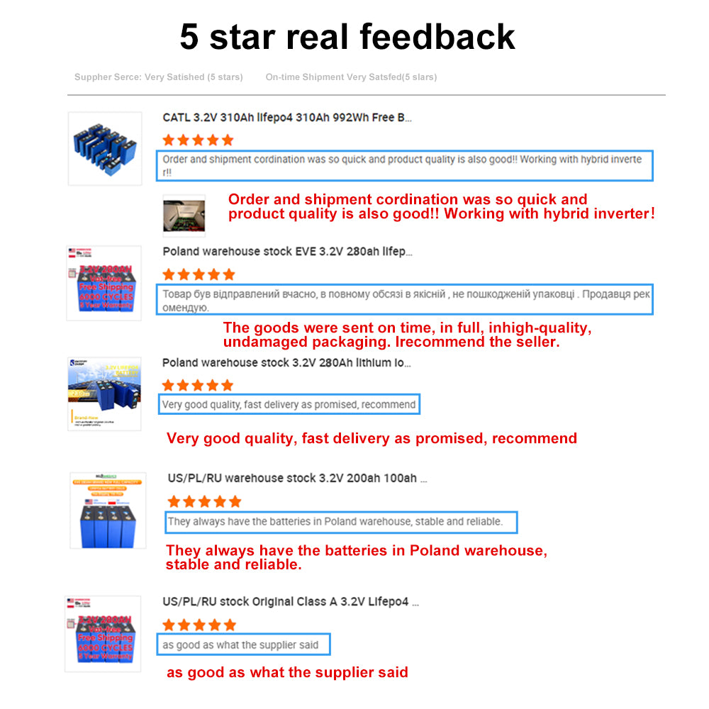 EU STOCK! EVE304AH Grade A 3.2V LifePO4 Battery