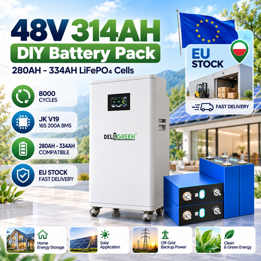 48V 314AH DIY Battery Box With JK BMS V19 EU Stock