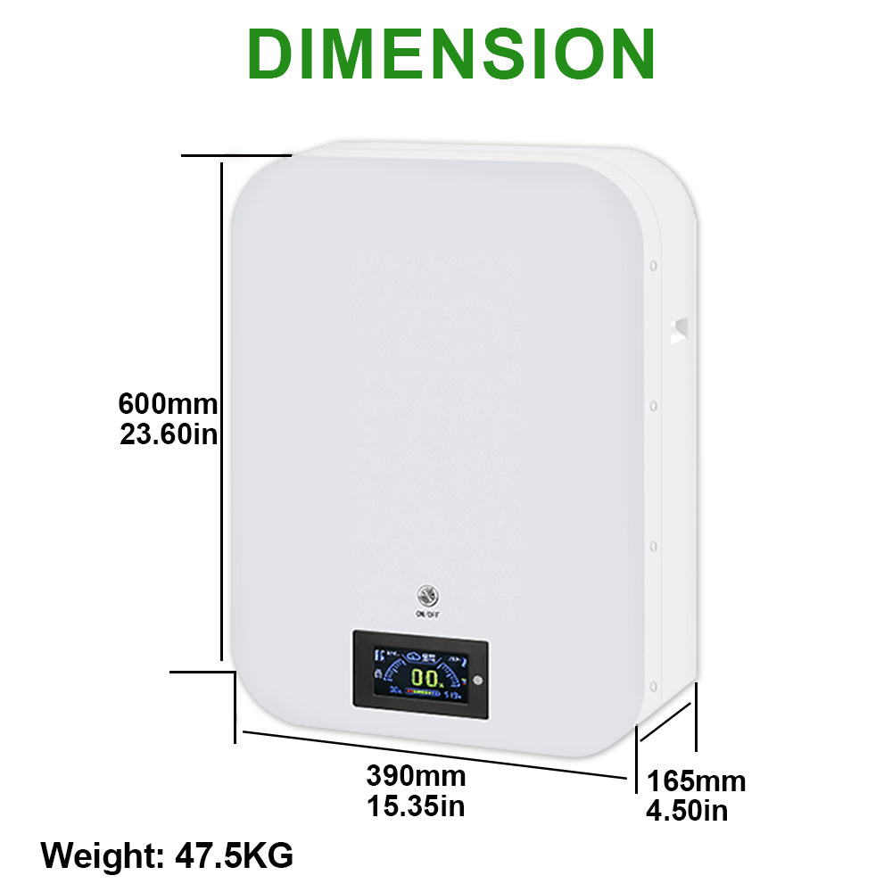 5kWh 48V 100AH  Wall-mounted LiFePO4 Battery Pack