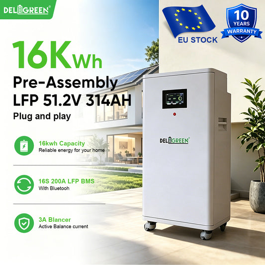 16kWh Complete 48V 314AH LiFePO4 Battery Pack with MB31 EVE 314AH Cells