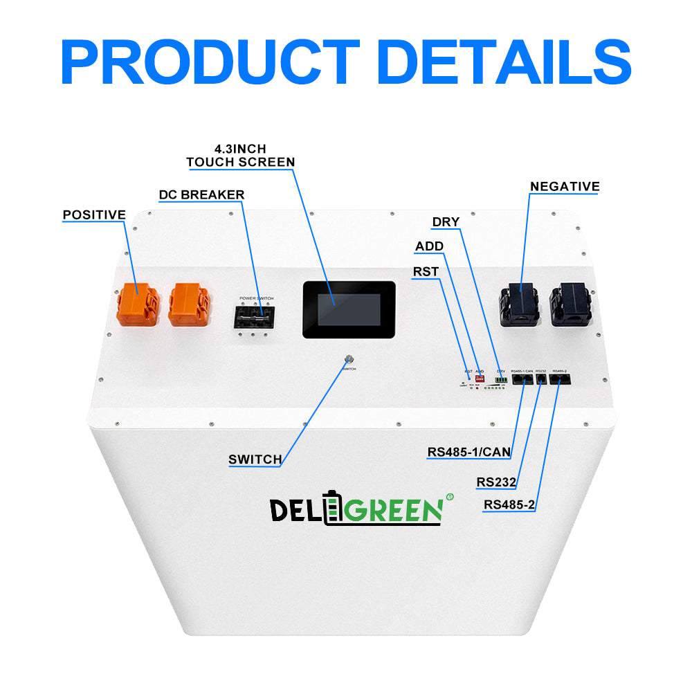 32kWh 48V 628Ah DIY Battery Box Kit | For EVE 628Ah Cells EU Stock