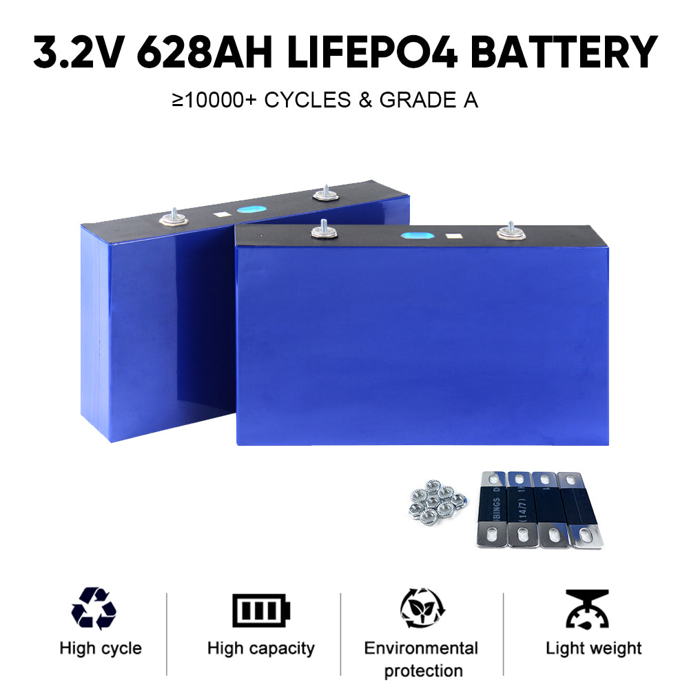 MB56 EVE 628AH LiFePO4 Battery Grade A Prismatic Lithium ion Cells For Solar System