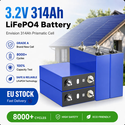 Envision AESC 314AH LiFePO4 Battery Grade A-Cells
