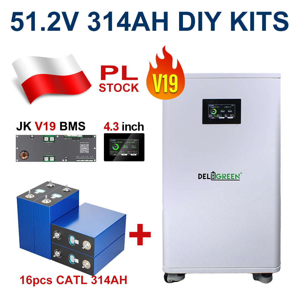 48V 314AH DIY Battery Box With JK BMS V19 EU Stock