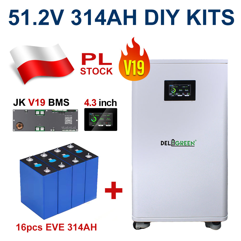 48V 314AH DIY Battery Box With JK BMS V19 EU Stock