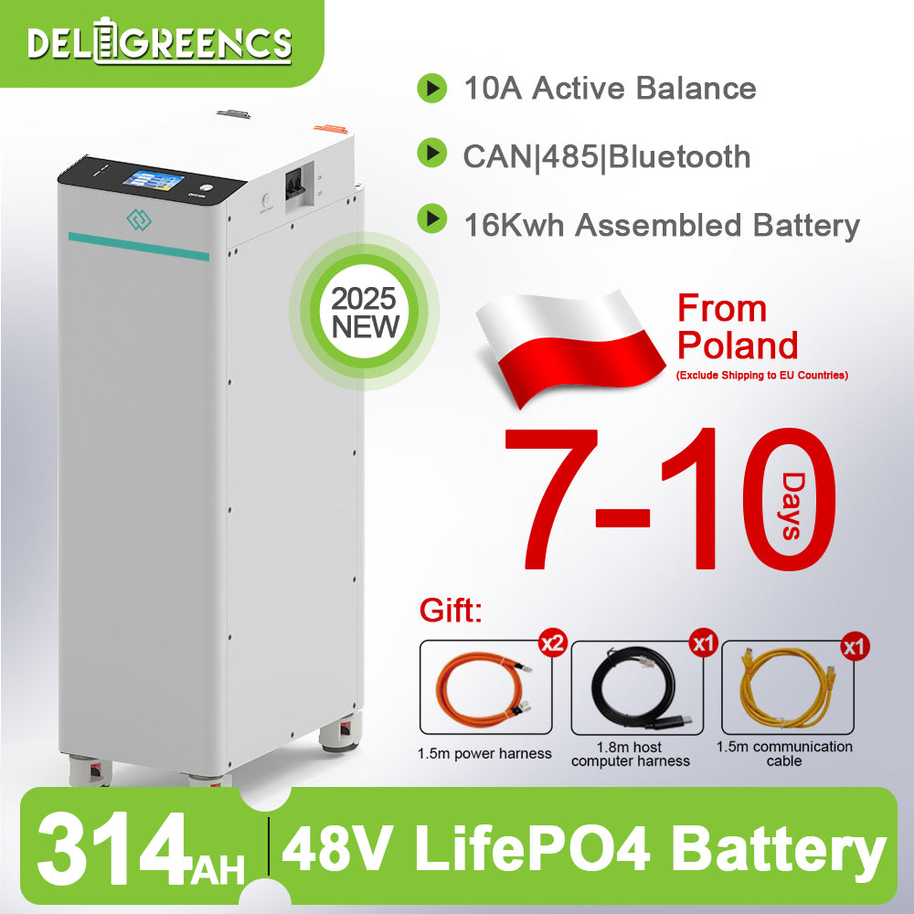 51.2V314AH LifePO4 Battery Pack 16kWh Solar Battery EU Stock