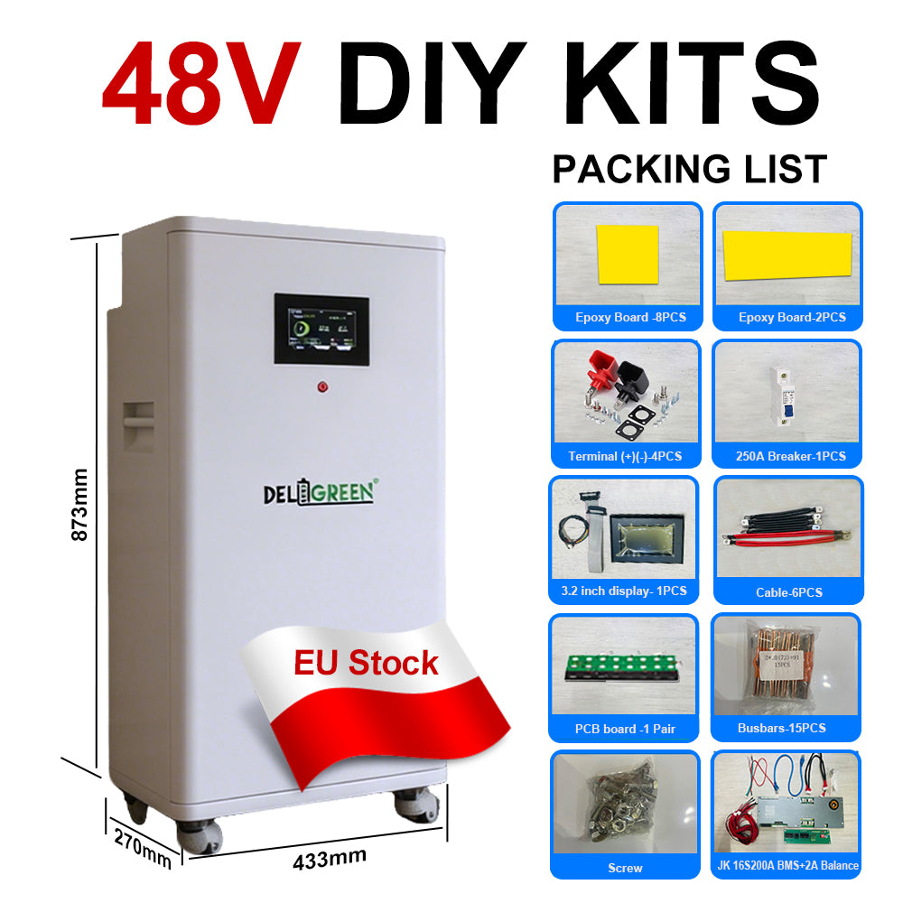 48V 314AH DIY Battery Box With JK BMS V19 EU Stock